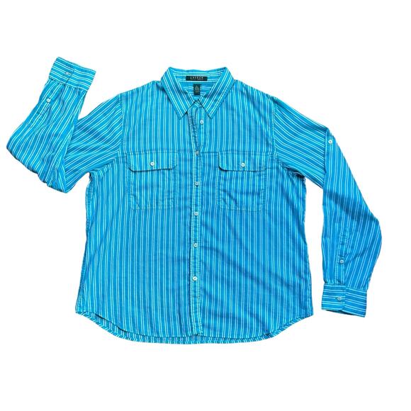 Lightweight button down nautical summer blouse Ralph Lauren - Picture 3 of 6